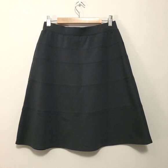 Isaac Mizrahi Live! Dusky Grey A-Line Jersey Skirt - Picture 2 of 10